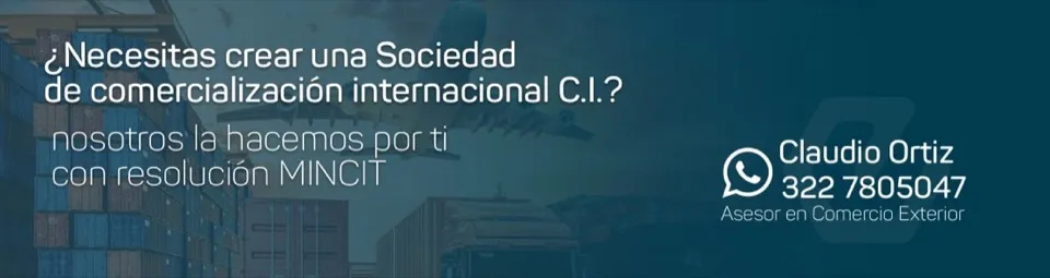 Asesor de comercio exterior en Colombia para comercializadoras internacionales y sociedades S.C.I.